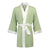 Hestia Womens lightweight dressing gown in sage green